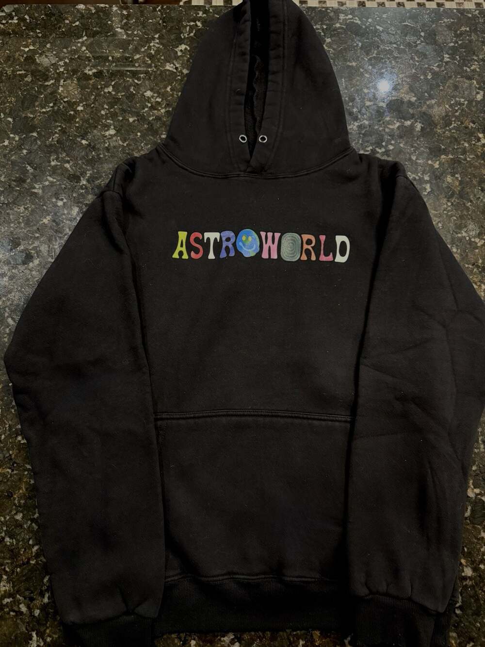 Astroworld Travis Scott Black Hoodie Sweatshirt - Mens M  Gildan Wish You Were H